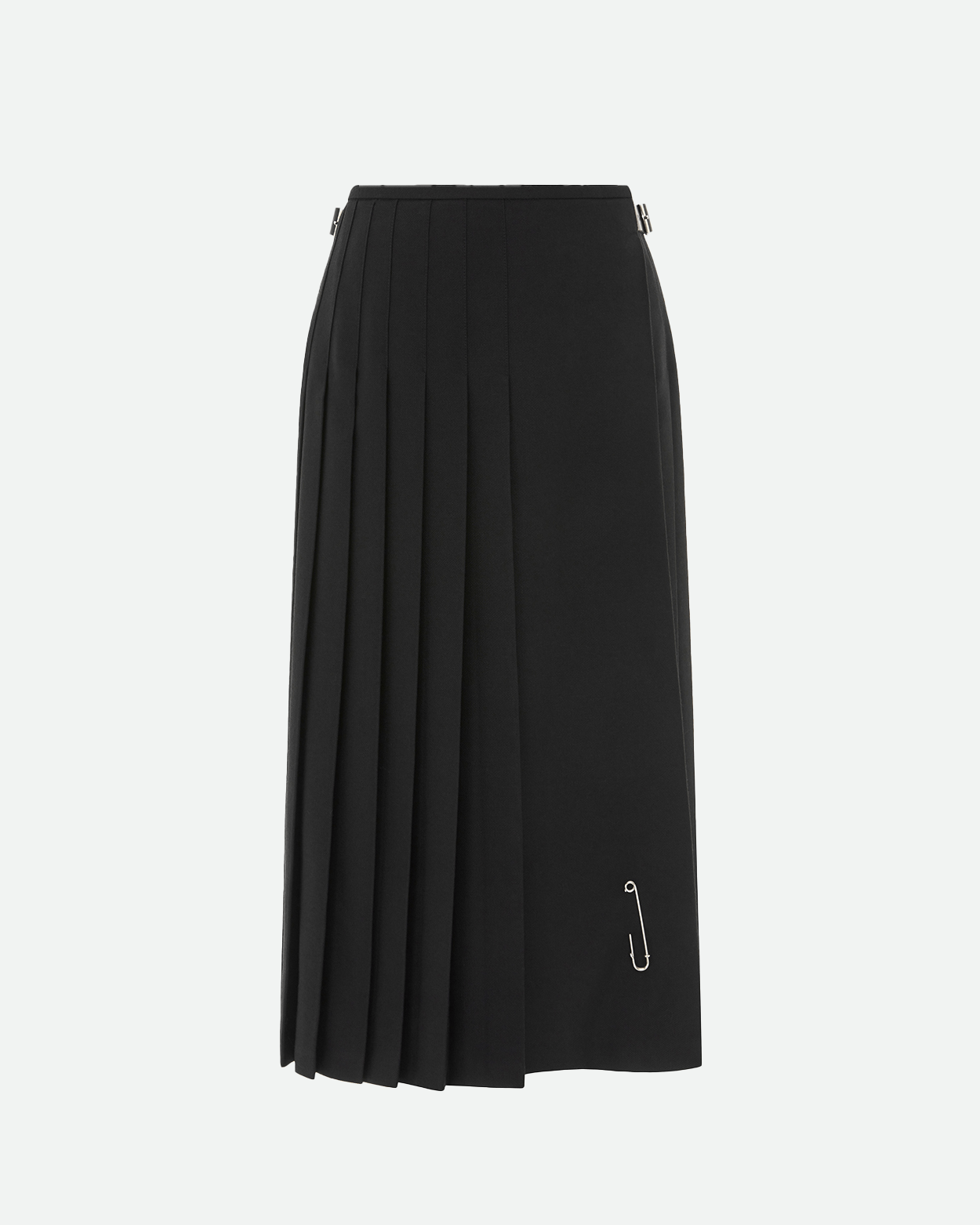 LE KILT ロングスカート LE KILT Lisa Kilt, Black gaberdine – Le Kilt