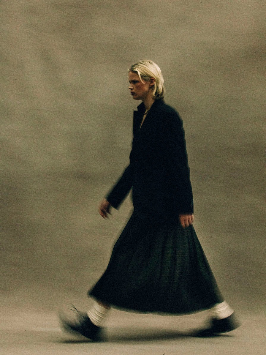 03 - Forest green Prince of Wales check - Le Kilt