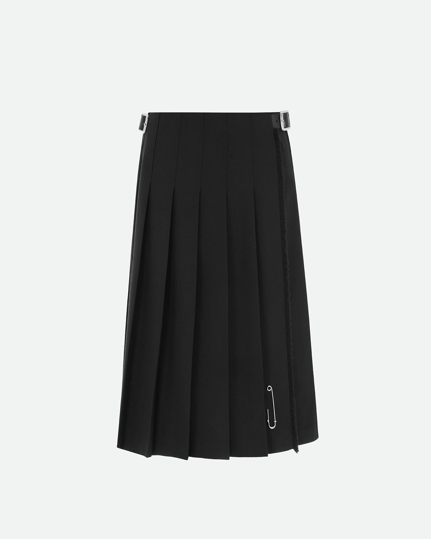 NEW PLEATED GABARDINE MIDI KILT - Le Kilt