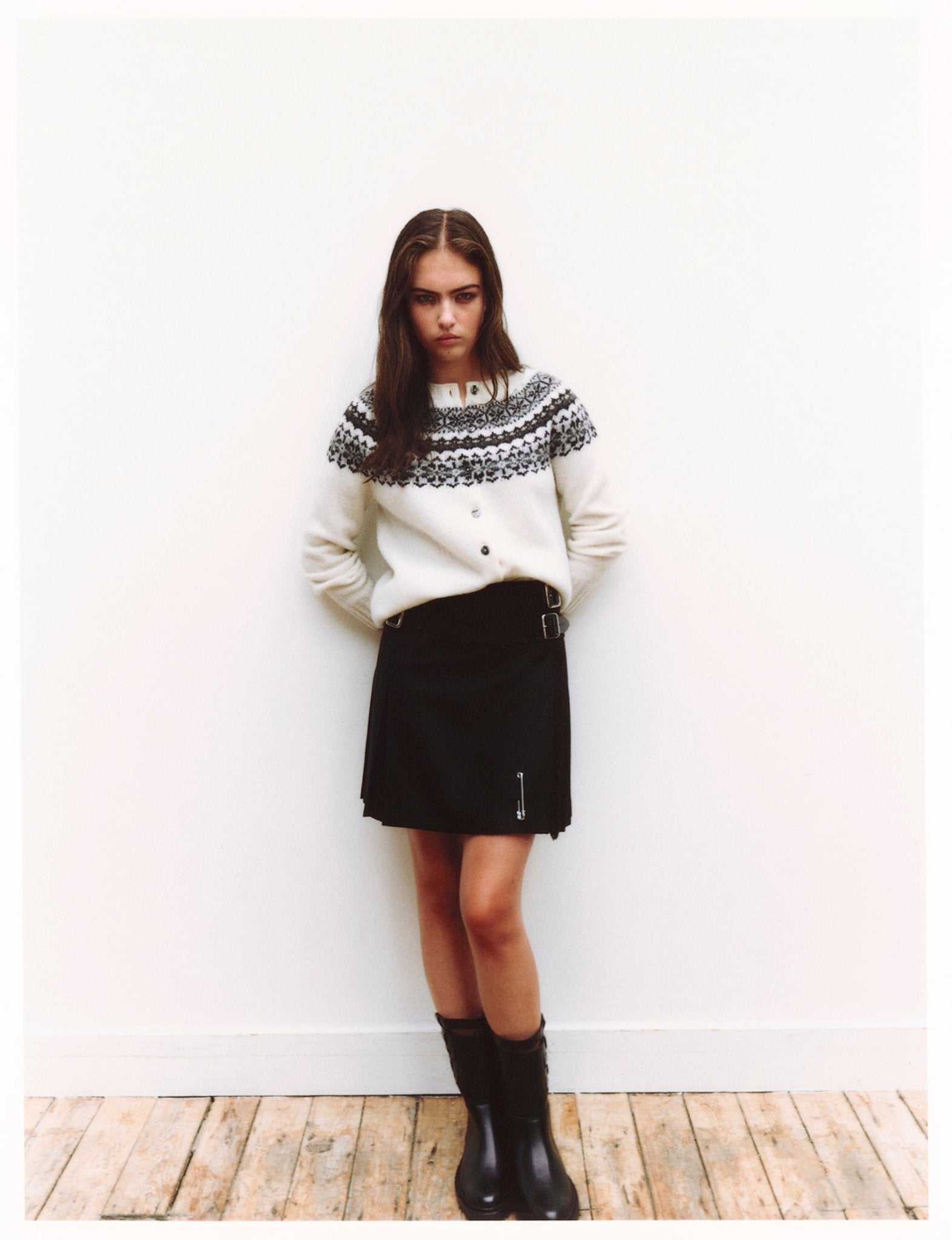 FAIRISLE SUPERFINE LAMBSWOOL CARDIGAN - Le Kilt